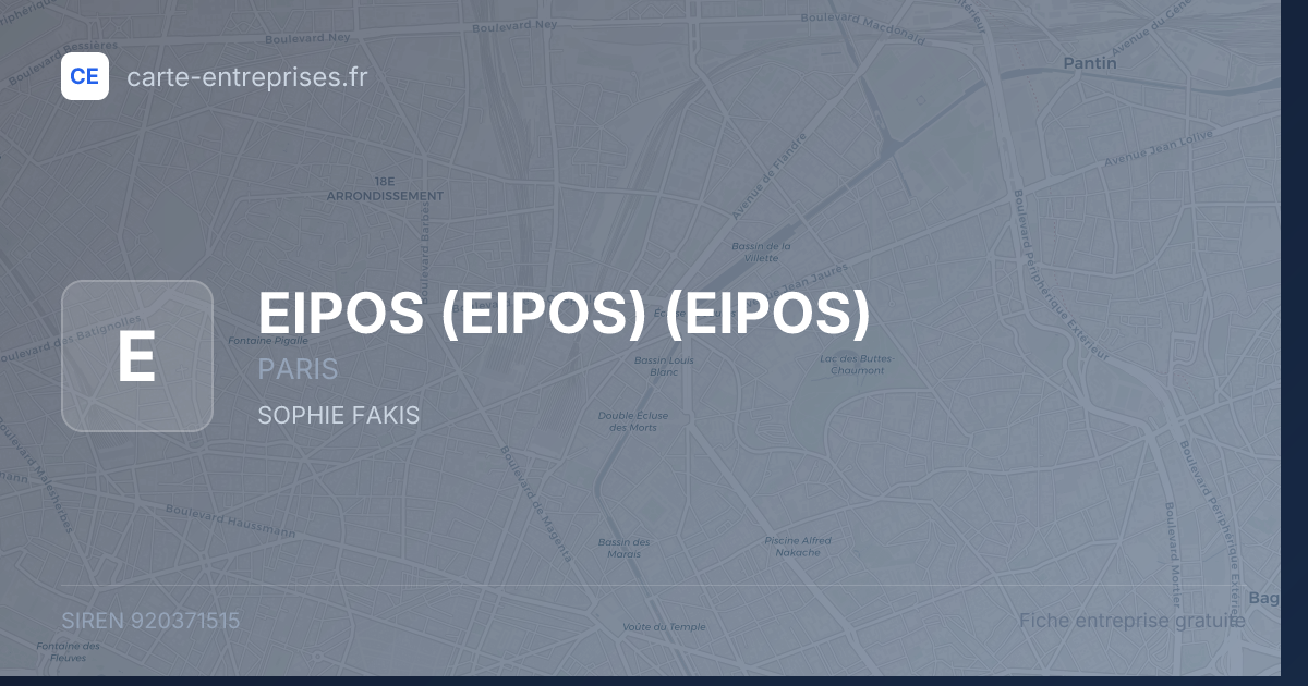 EIPOS (EIPOS) (EIPOS) — 920371515 — fiche entreprise
