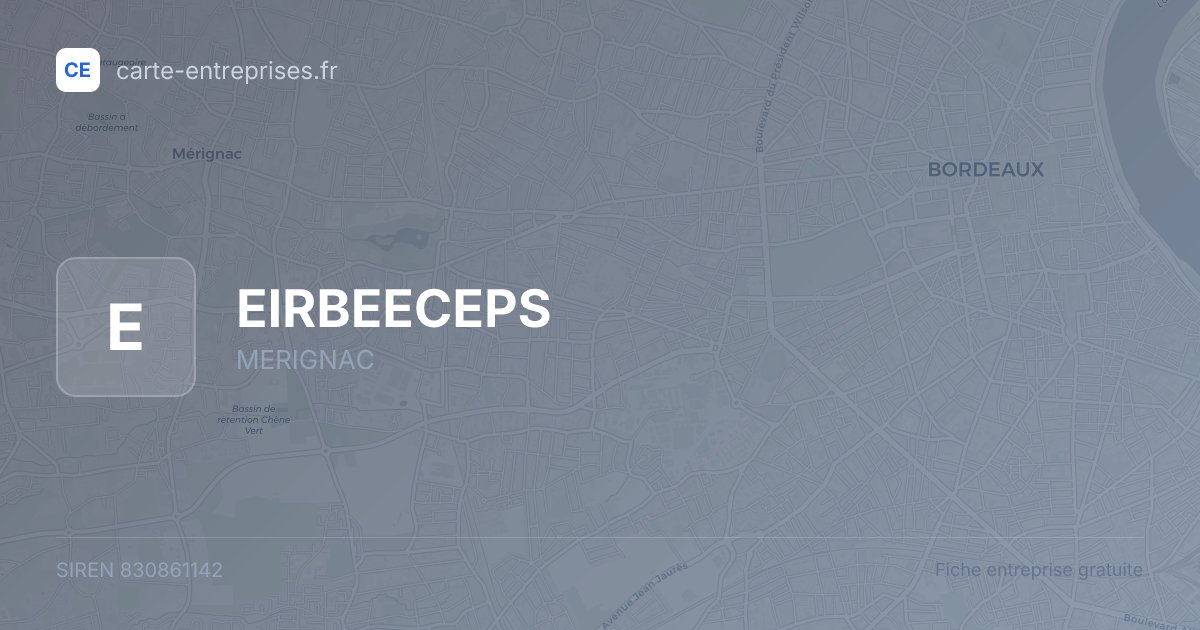 EIRBEECEPS — 830861142 — fiche entreprise