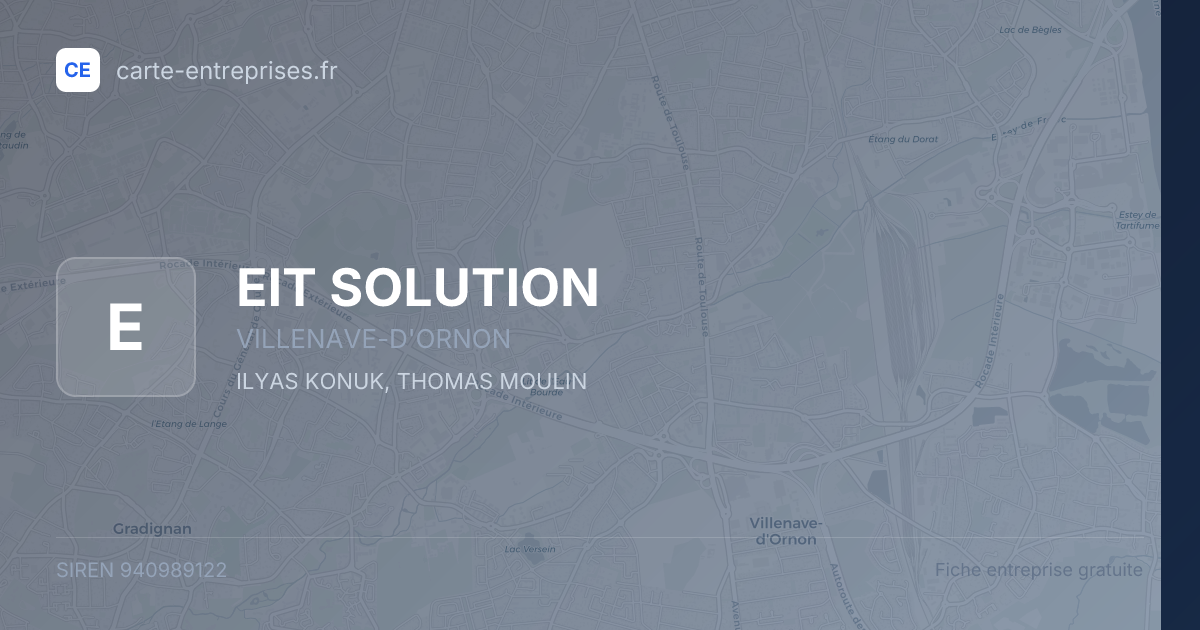 EIT SOLUTION — 940989122 — fiche entreprise