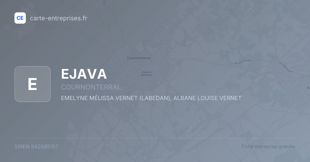 EJAVA — 942685157 — fiche entreprise