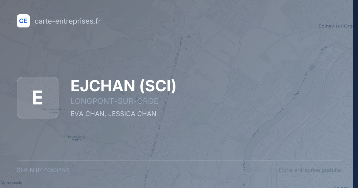 EJCHAN (SCI) — 844053454 — fiche entreprise
