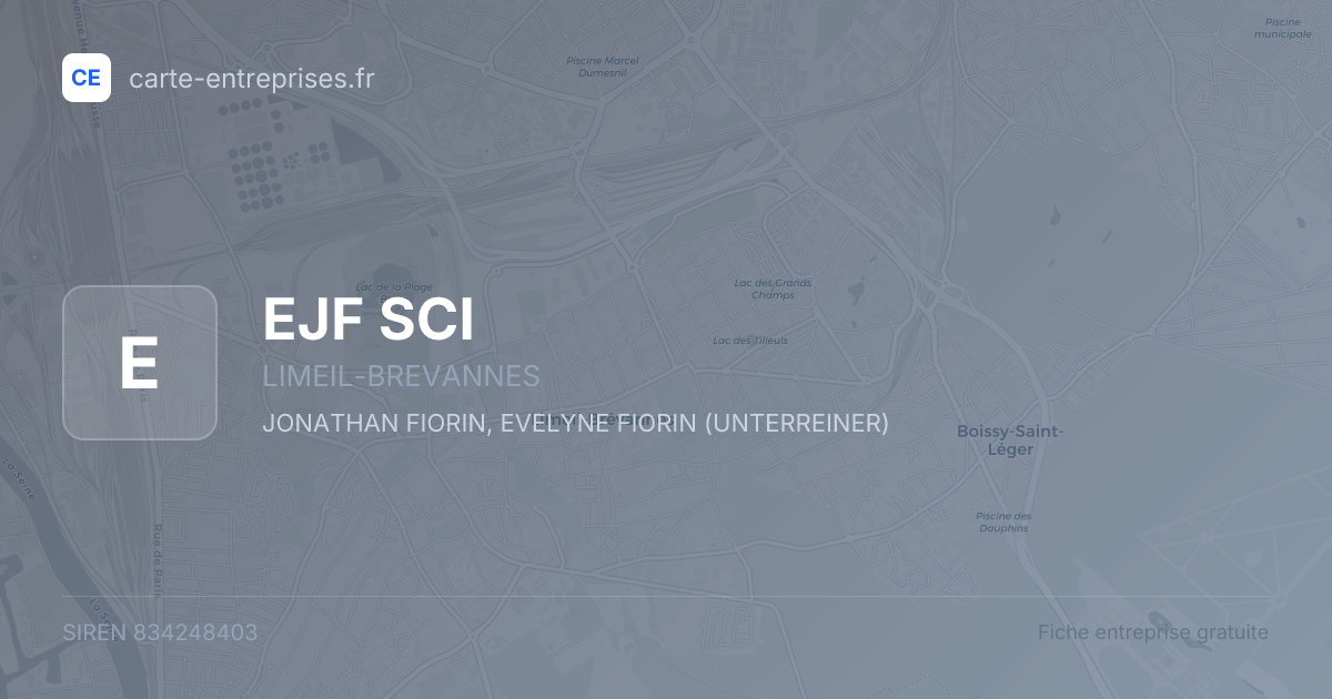 EJF SCI — 834248403 — fiche entreprise
