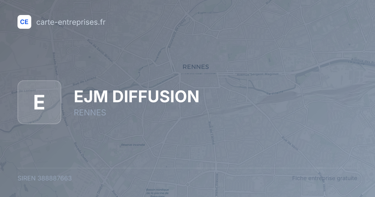 EJM DIFFUSION — 388887663 — fiche entreprise