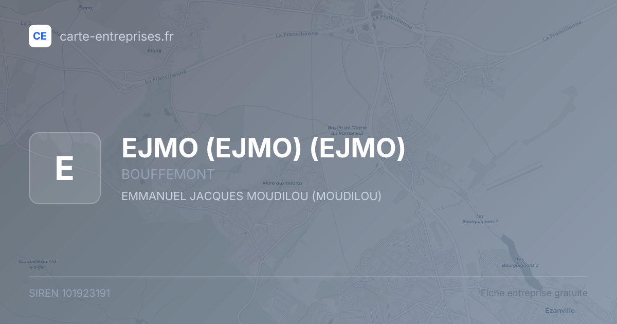 EJMO (EJMO) (EJMO) — 101923191 — fiche entreprise