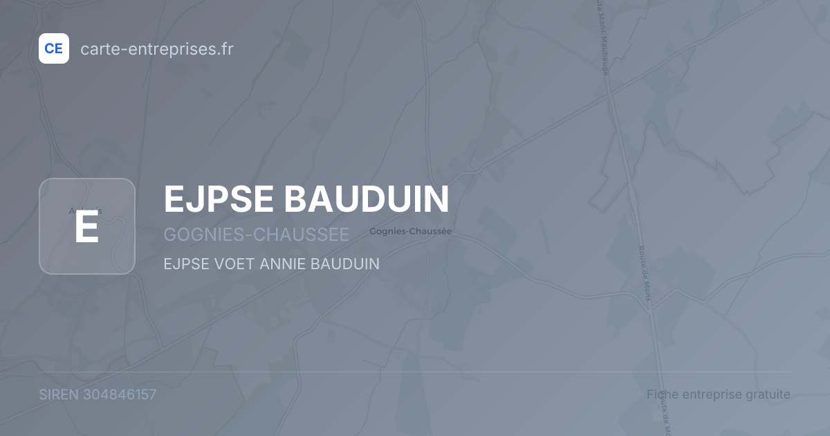 EJPSE BAUDUIN — 304846157 — fiche entreprise