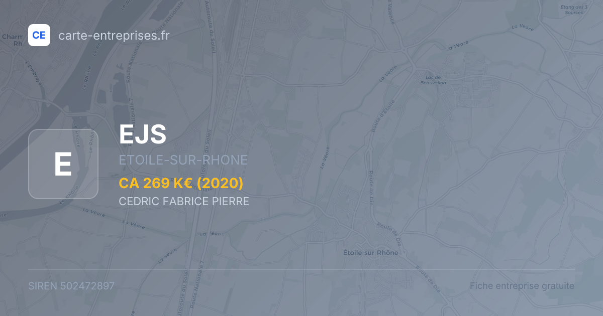 EJS — 502472897 — fiche entreprise