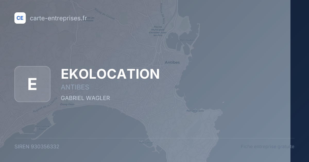 EKOLOCATION — 930356332 — fiche entreprise