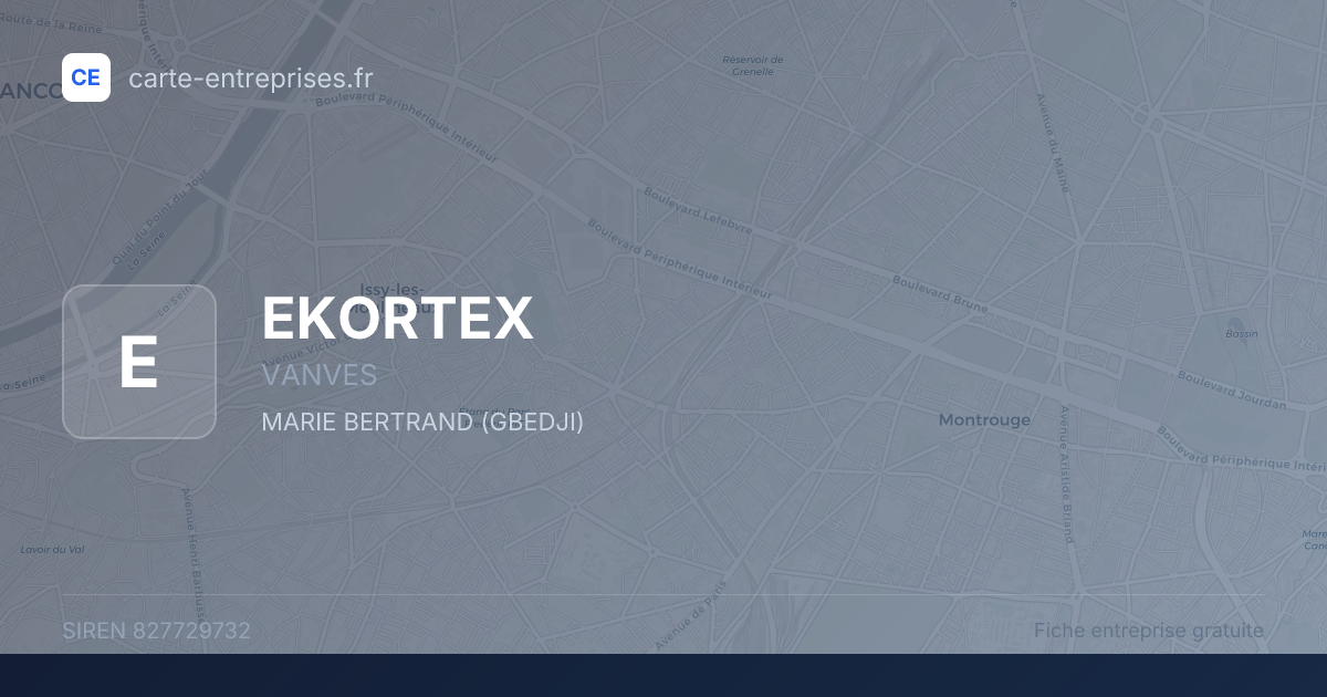 EKORTEX — 827729732 — fiche entreprise