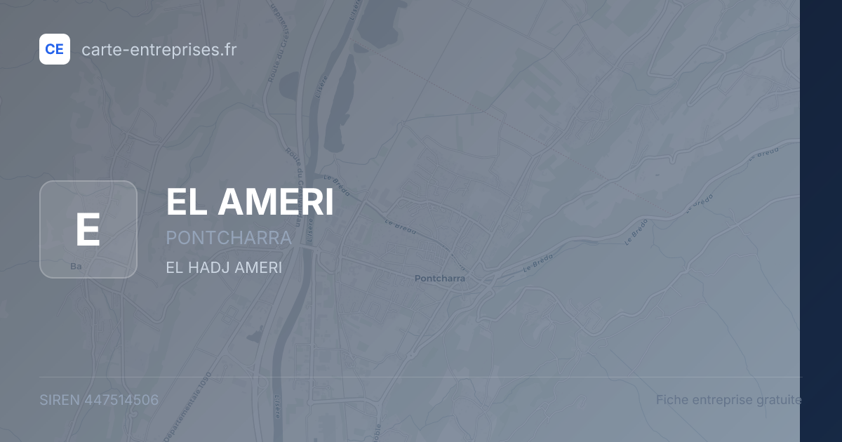 EL AMERI — 447514506 — fiche entreprise