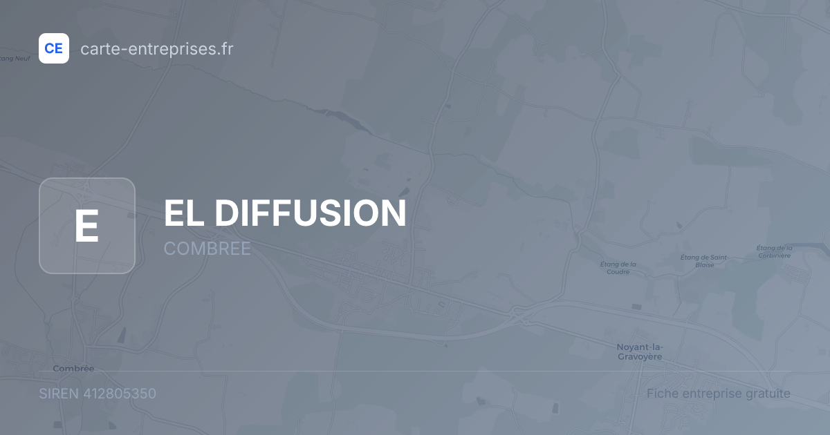 EL DIFFUSION — 412805350 — fiche entreprise