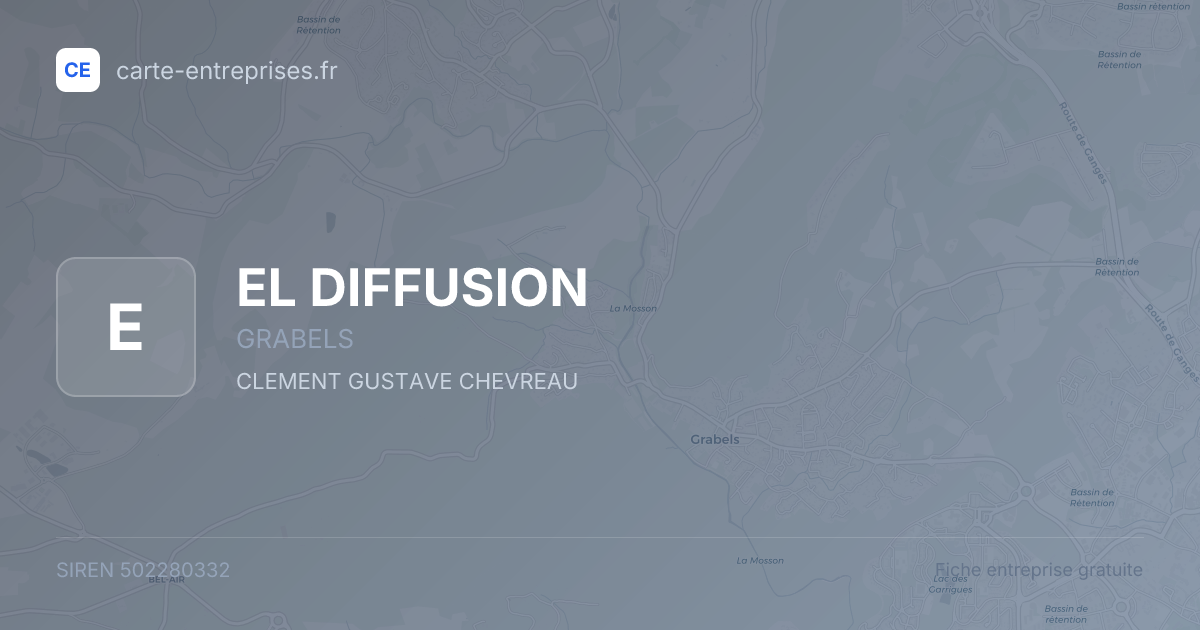 EL DIFFUSION — 502280332 — fiche entreprise
