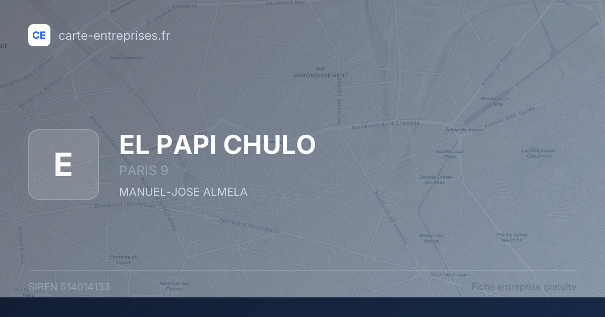 EL PAPI CHULO — 514014133 — fiche entreprise