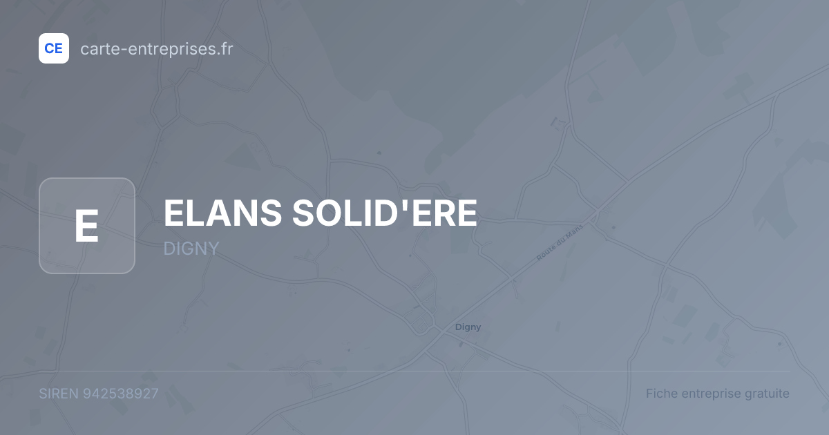 ELANS SOLID'ERE — 942538927 — fiche entreprise