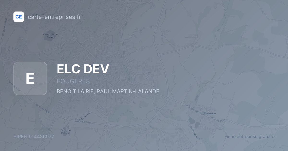 ELC DEV — 914436977 — fiche entreprise