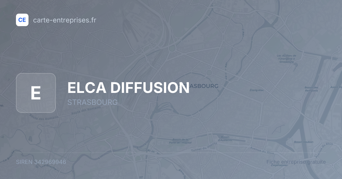 ELCA DIFFUSION — 342969946 — fiche entreprise