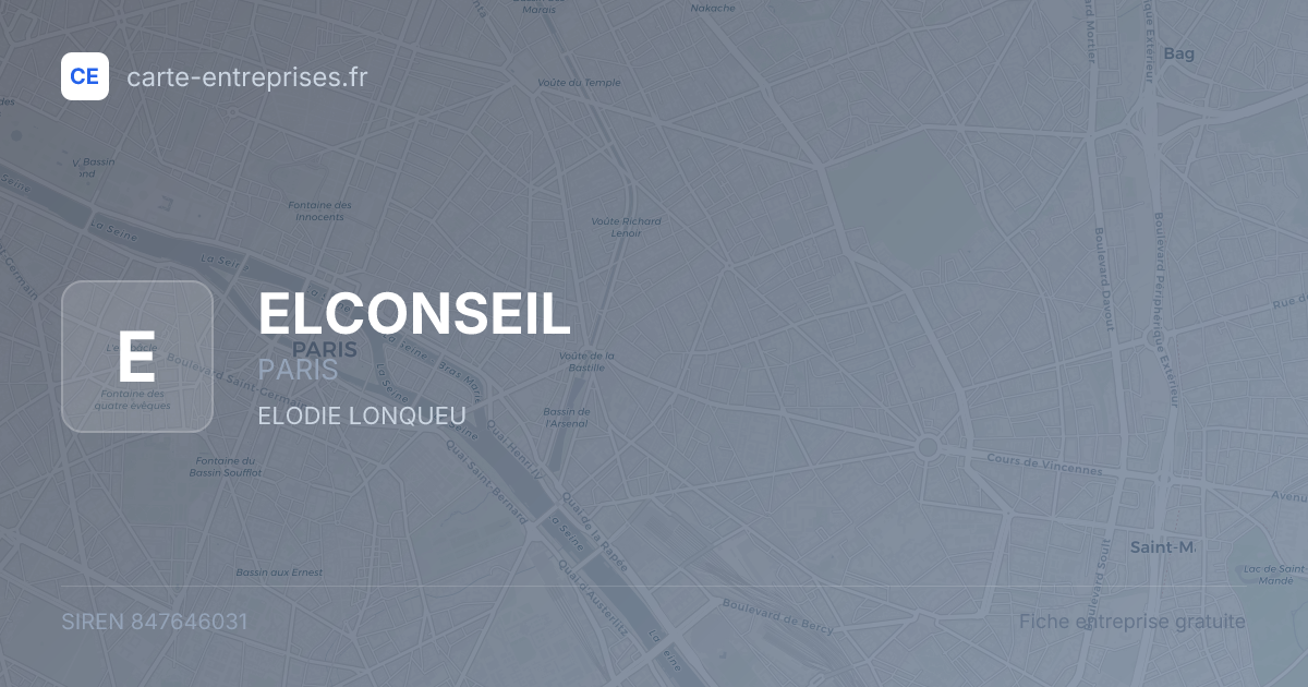 ELCONSEIL — 847646031 — fiche entreprise