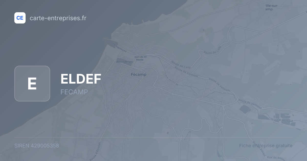 ELDEF — 429005358 — fiche entreprise
