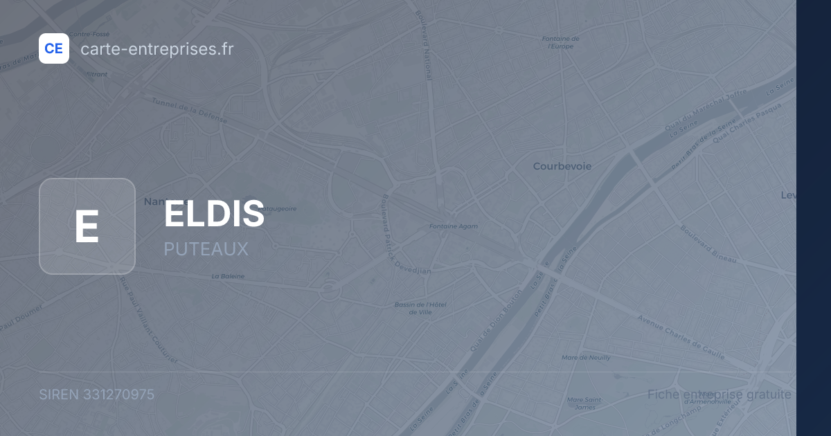 ELDIS — 331270975 — fiche entreprise
