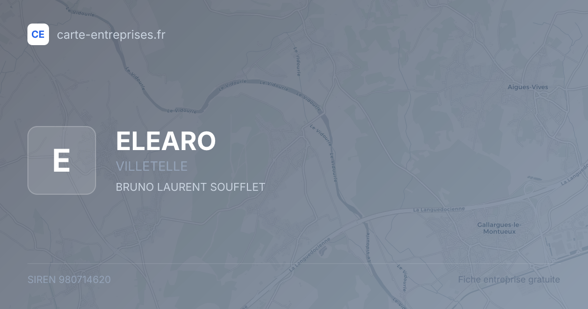 ELEARO — 980714620 — fiche entreprise