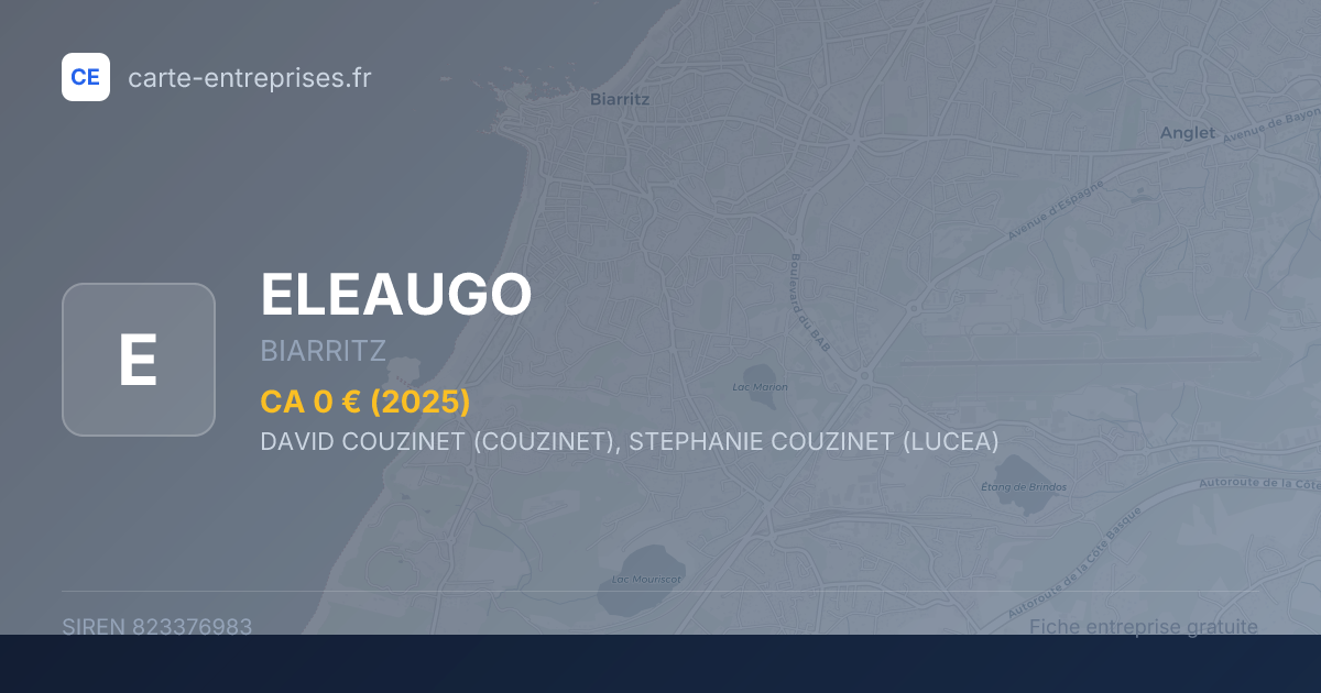 ELEAUGO — 823376983 — fiche entreprise