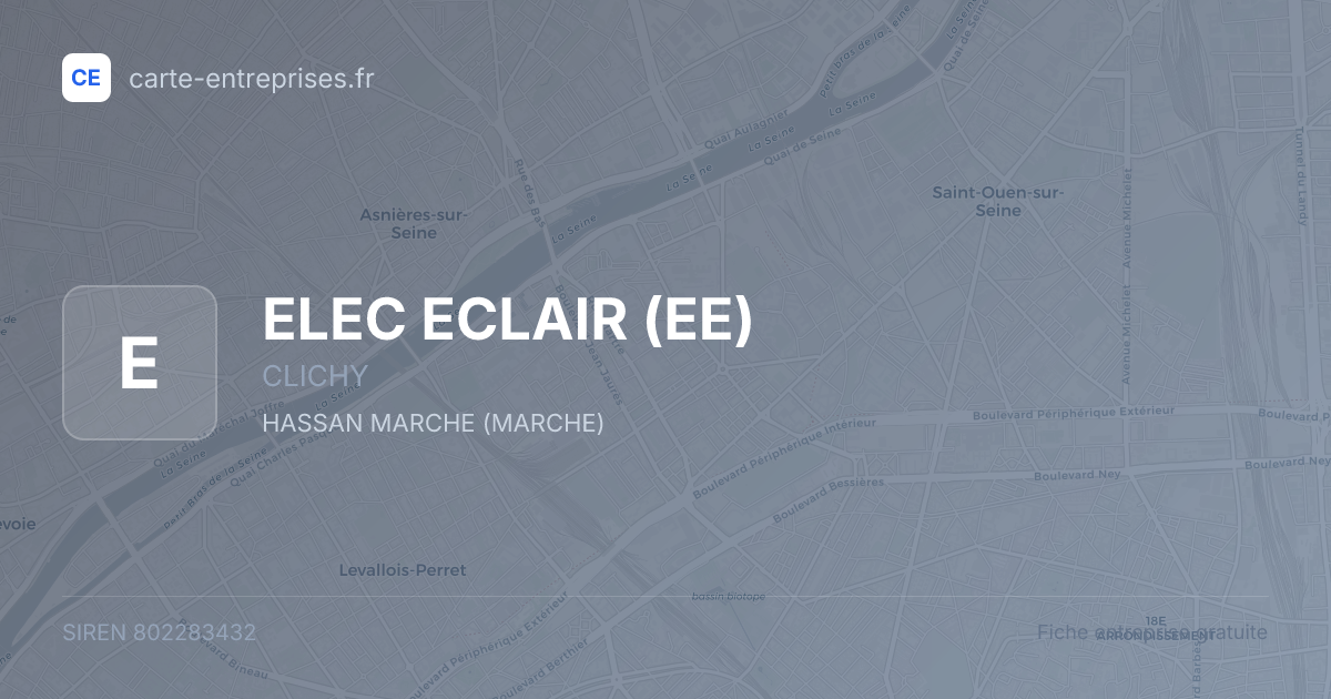 ELEC ECLAIR (EE) — 802283432 — fiche entreprise