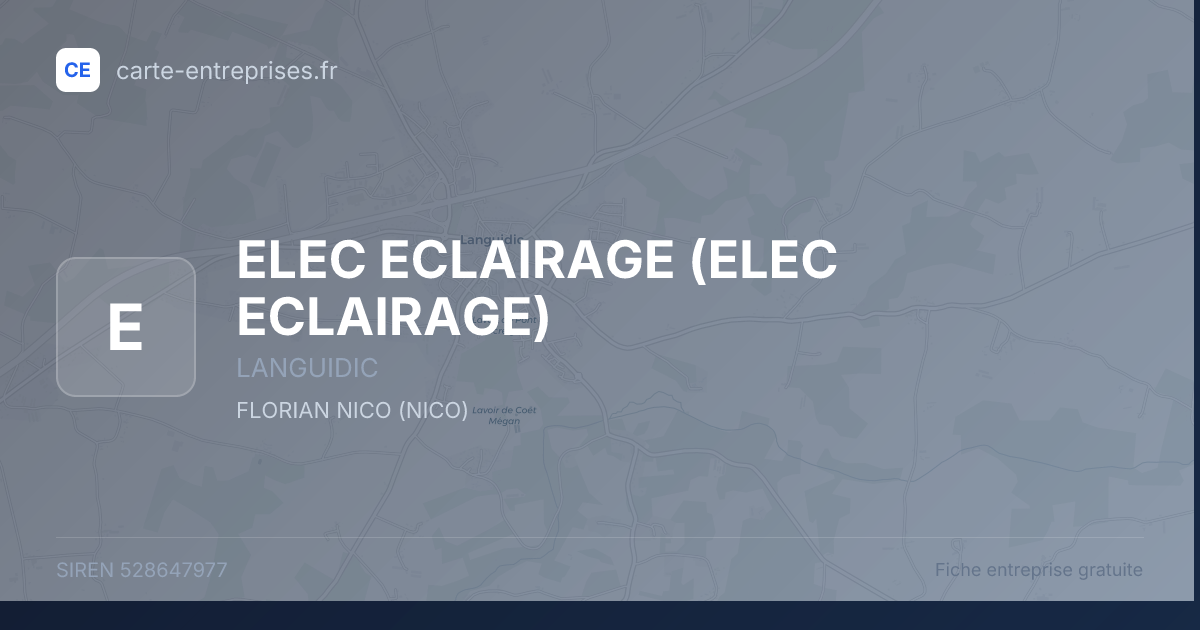 ELEC ECLAIRAGE — 528647977 — fiche entreprise