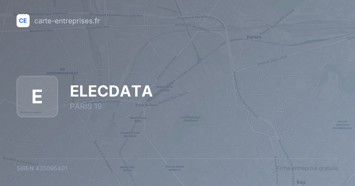 ELECDATA — 435095401 — fiche entreprise