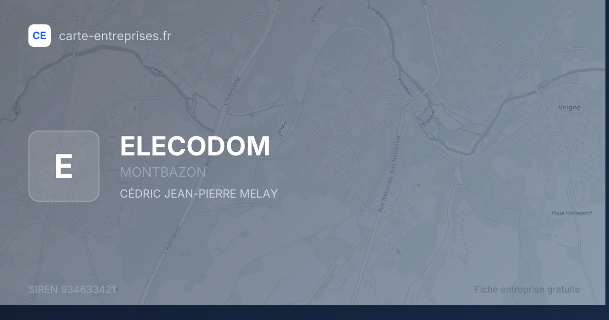 ELECODOM — 934633421 — fiche entreprise