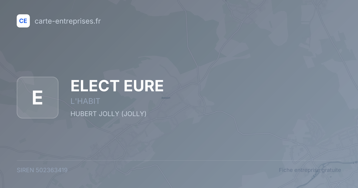 ELECT EURE — 502363419 — fiche entreprise