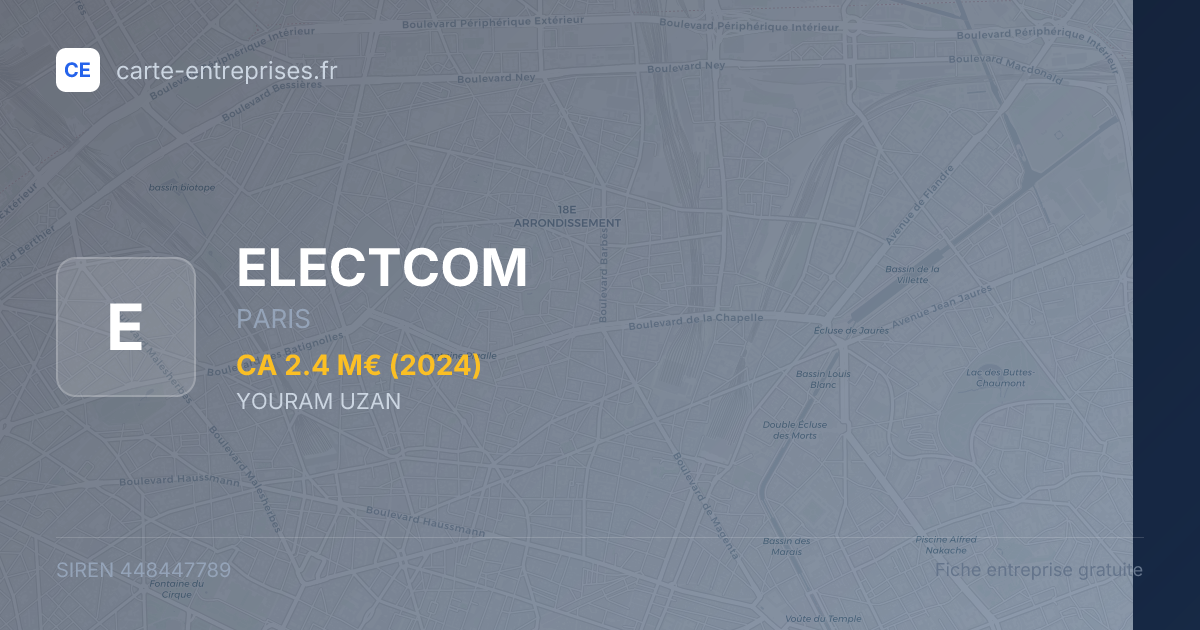 ELECTCOM — 448447789 — fiche entreprise