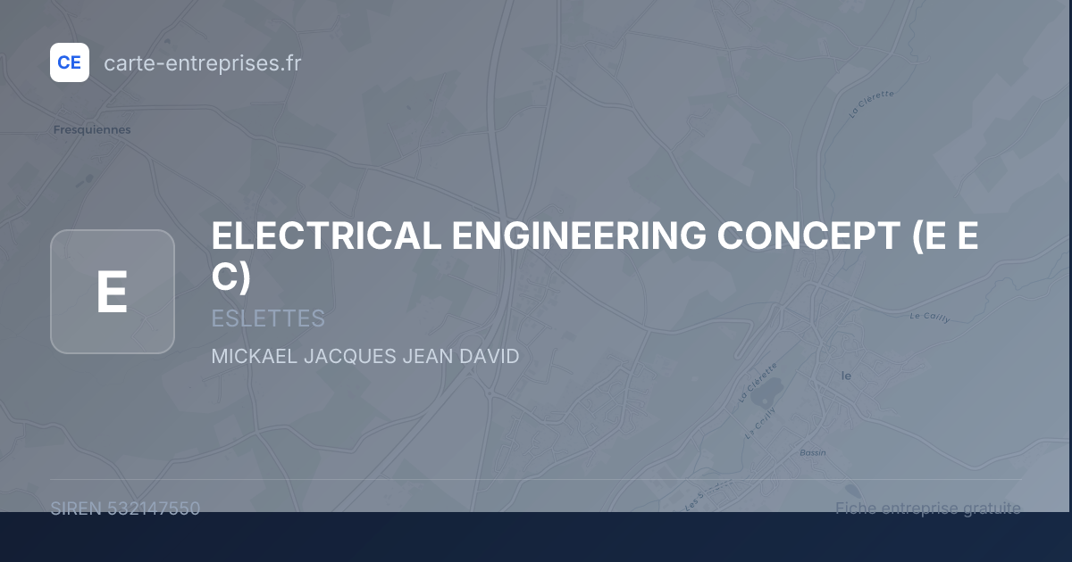 ELECTRICAL ENGINEERING CONCEPT (E E C) — 532147550 — fiche entreprise