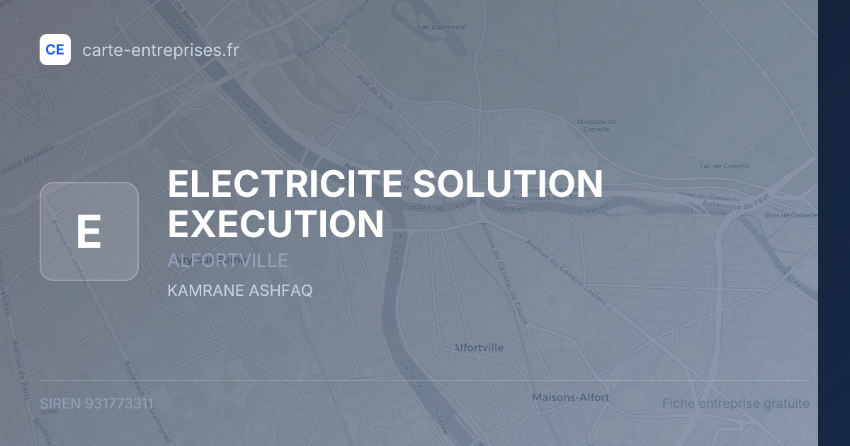 ELECTRICITE SOLUTION EXECUTION — 931773311 — fiche entreprise