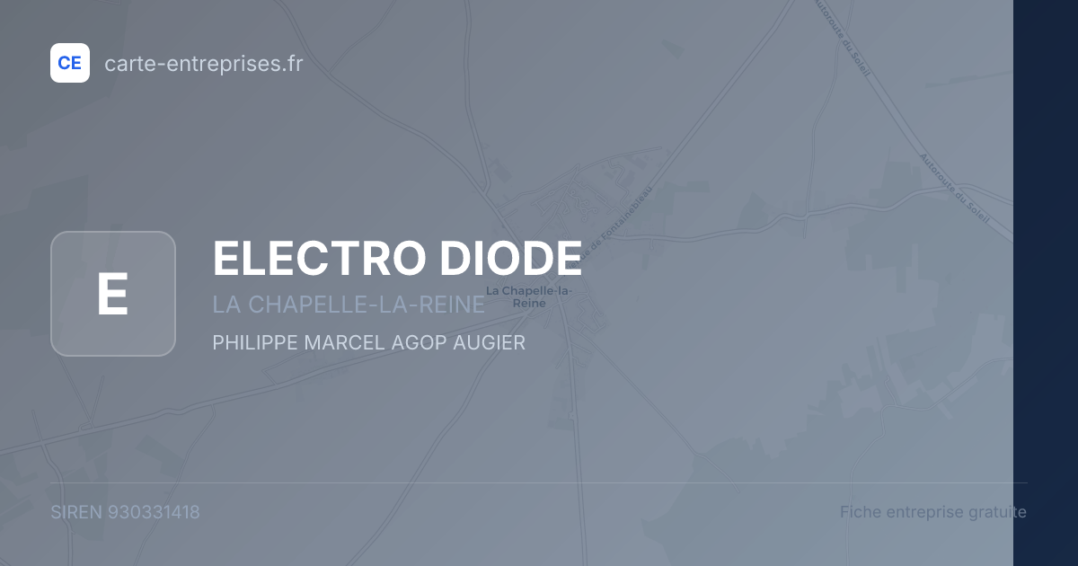 ELECTRO DIODE — 930331418 — fiche entreprise