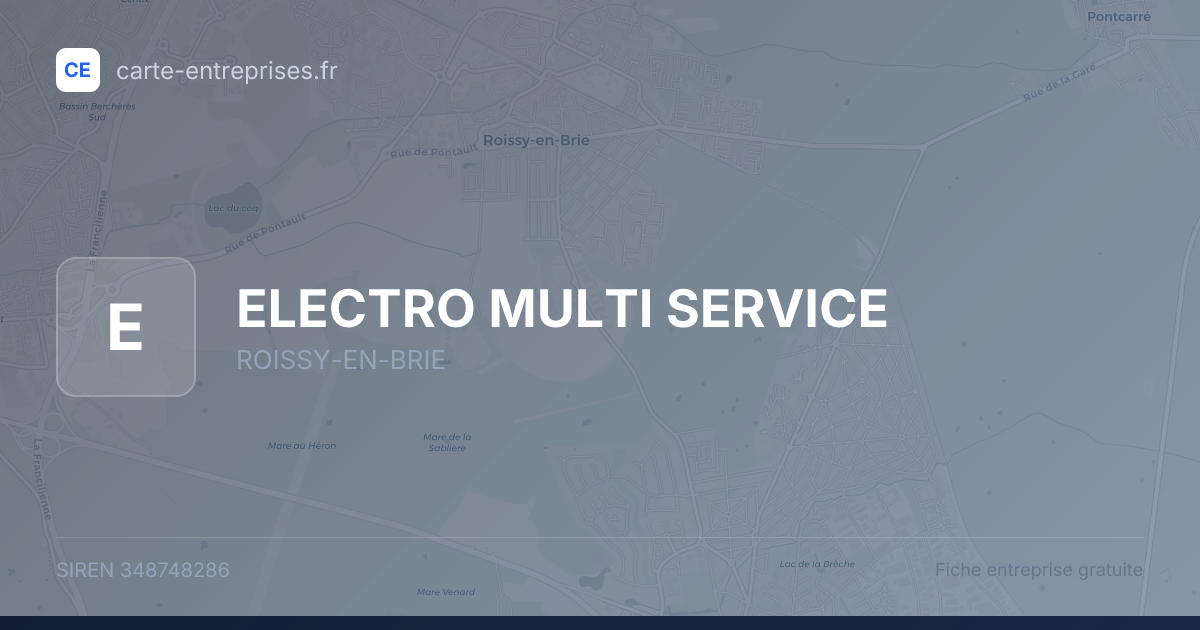 ELECTRO MULTI SERVICE — 348748286 — fiche entreprise