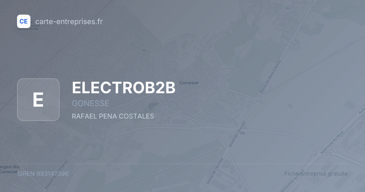 ELECTROB2B — 993147396 — fiche entreprise