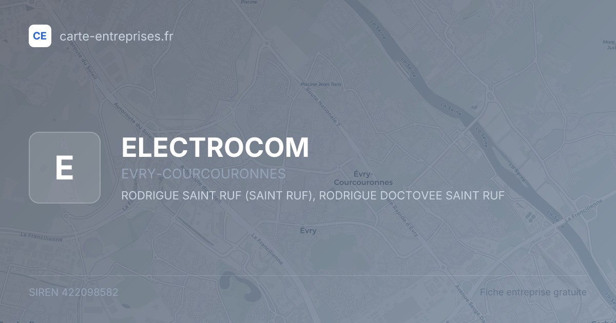 ELECTROCOM — 422098582 — fiche entreprise