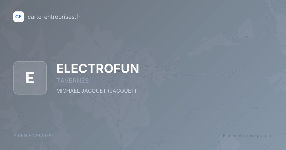 ELECTROFUN — 502629751 — fiche entreprise