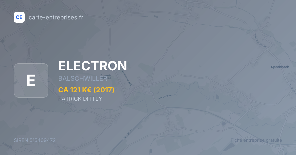 ELECTRON — 515409472 — fiche entreprise
