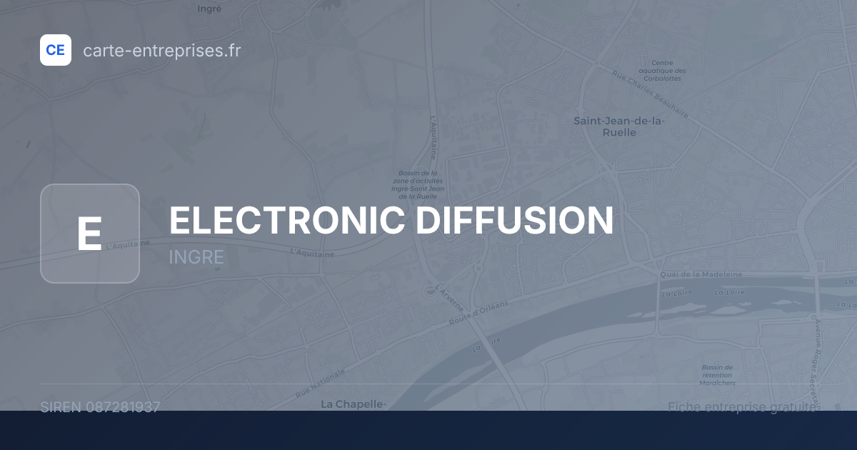 ELECTRONIC DIFFUSION — 087281937 — fiche entreprise