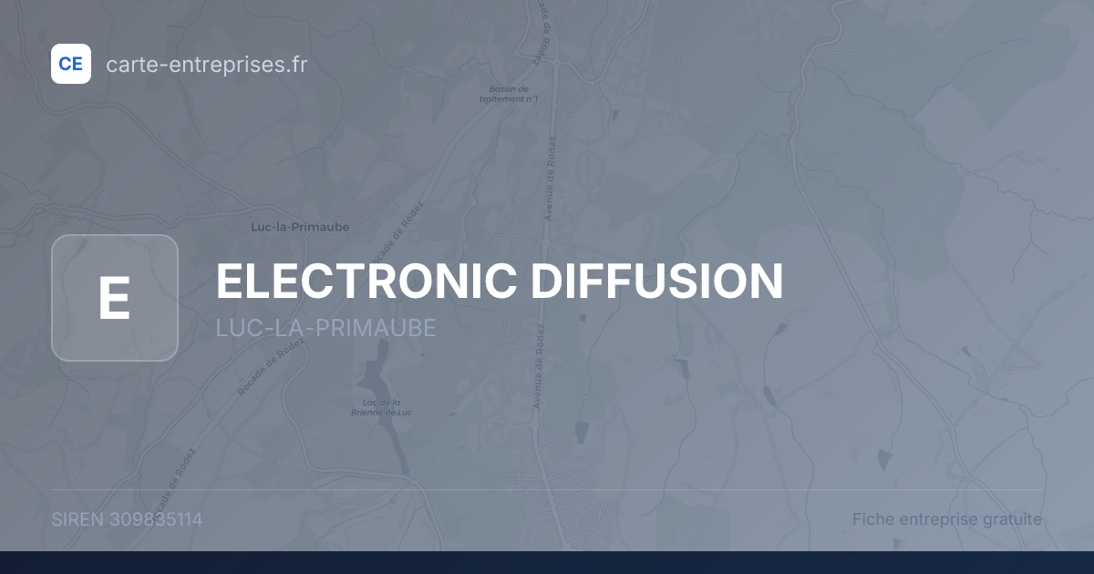 ELECTRONIC DIFFUSION — 309835114 — fiche entreprise