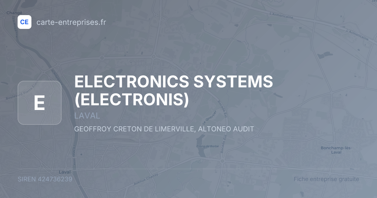 ELECTRONICS SYSTEMS (ELECTRONIS) — 424736239 — fiche entreprise