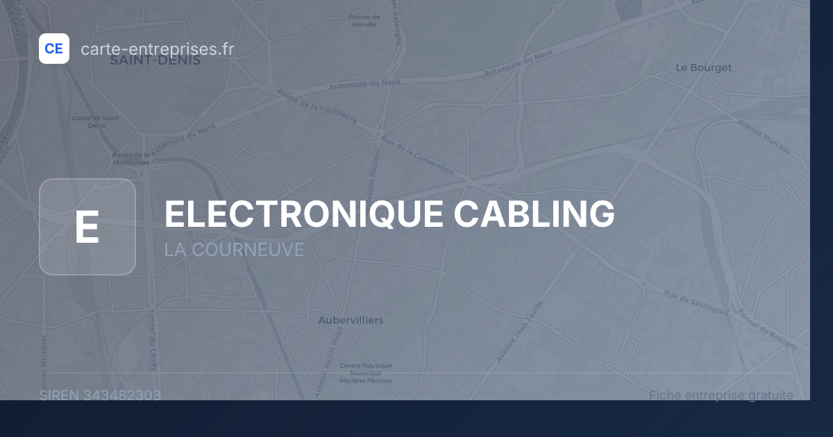 ELECTRONIQUE CABLING — 343482303 — fiche entreprise