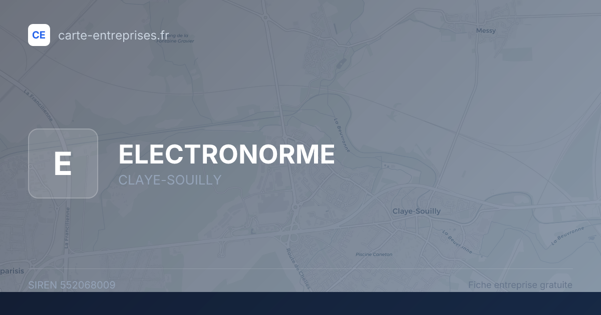 ELECTRONORME — 552068009 — fiche entreprise