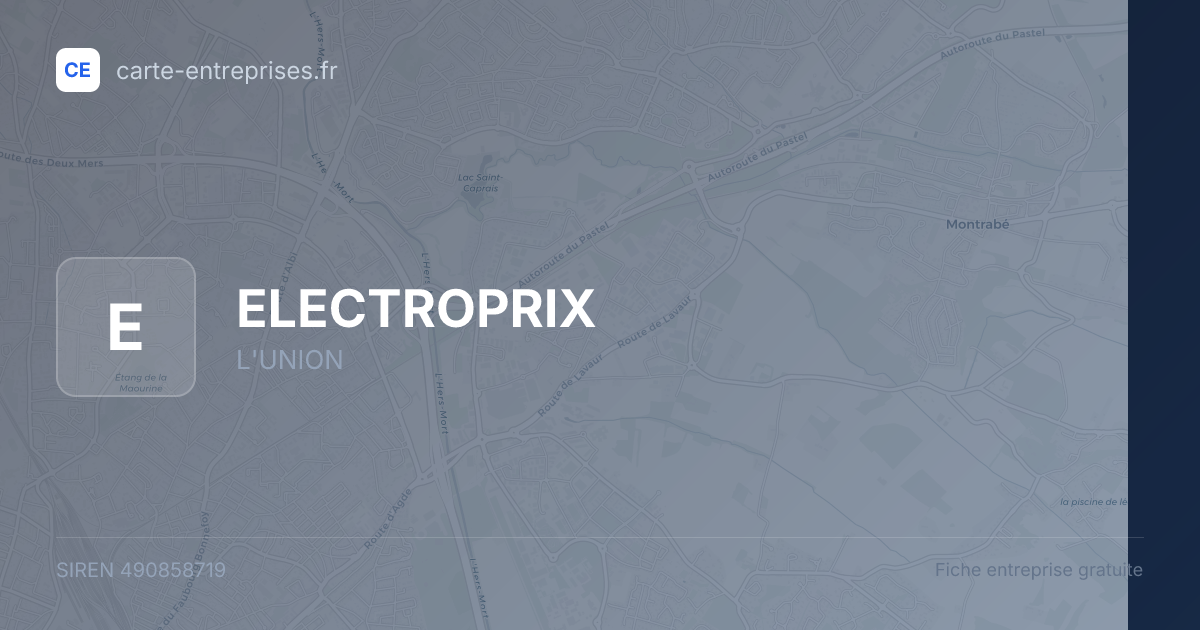 ELECTROPRIX — 490858719 — fiche entreprise
