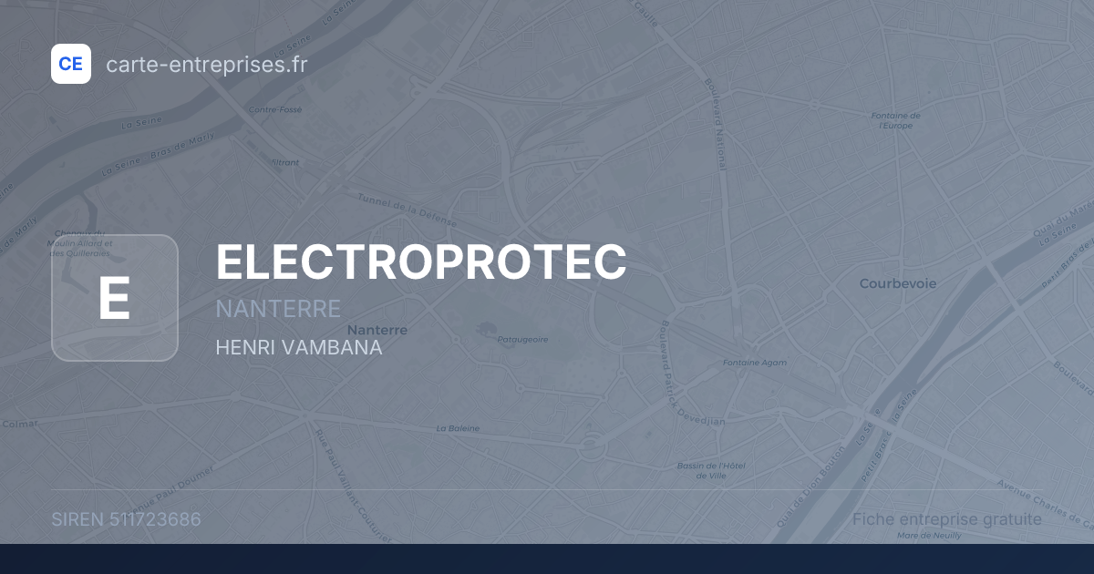 ELECTROPROTEC — 511723686 — fiche entreprise