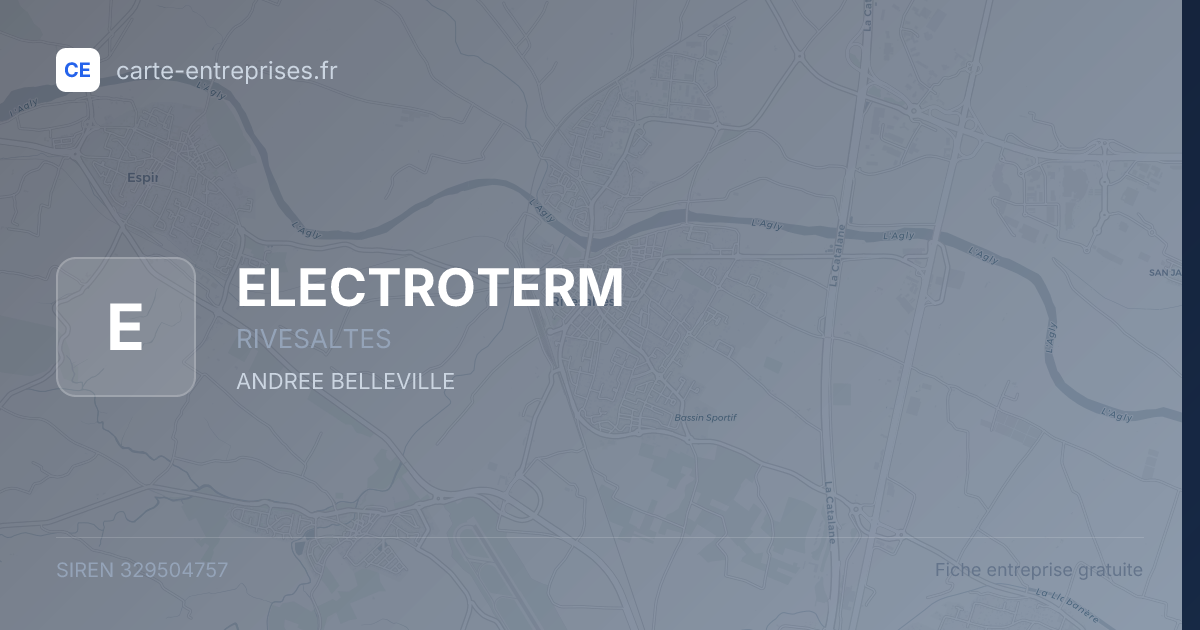 ELECTROTERM — 329504757 — fiche entreprise