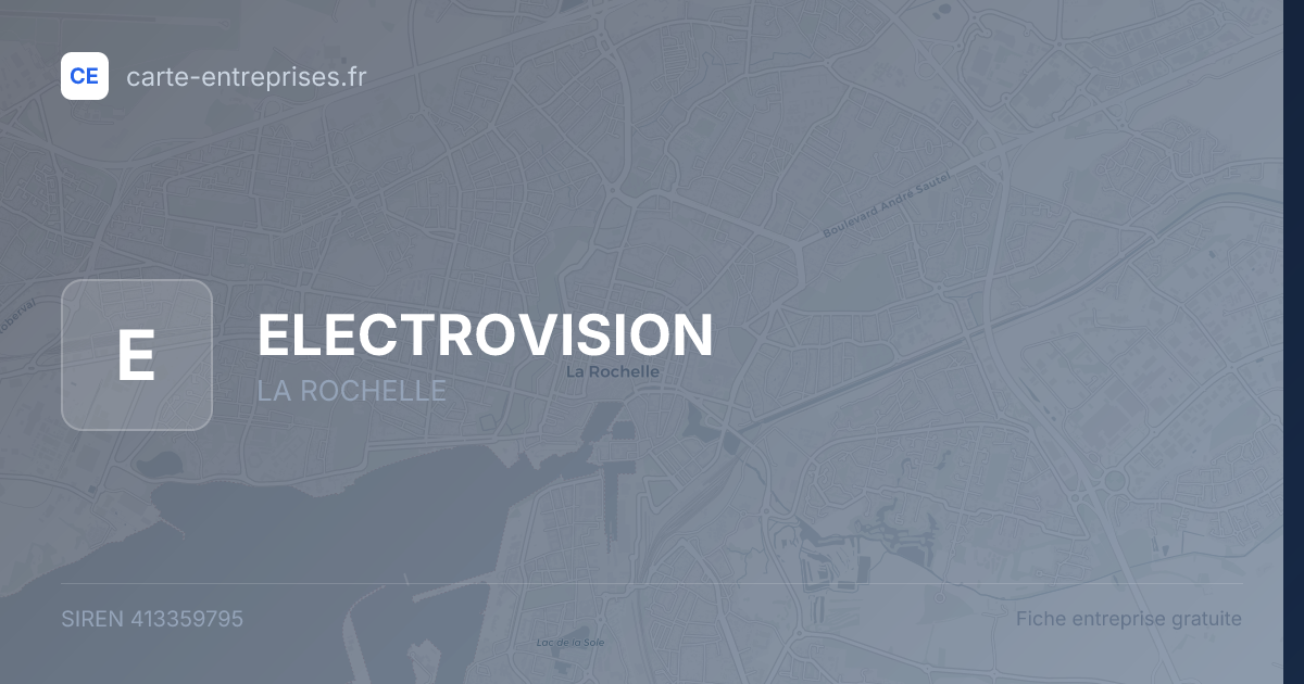 ELECTROVISION — 413359795 — fiche entreprise