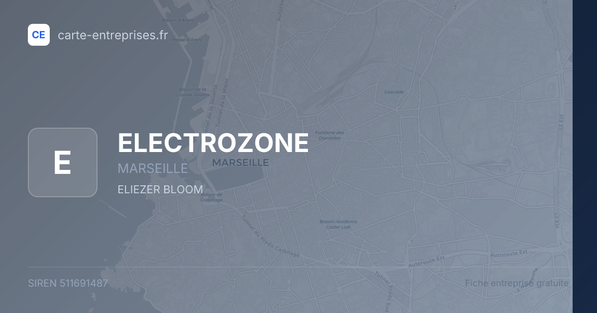 ELECTROZONE — 511691487 — fiche entreprise
