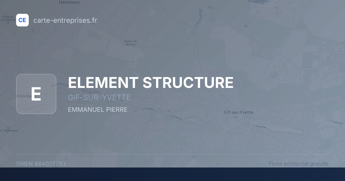 ELEMENT STRUCTURE — 884077793 — fiche entreprise