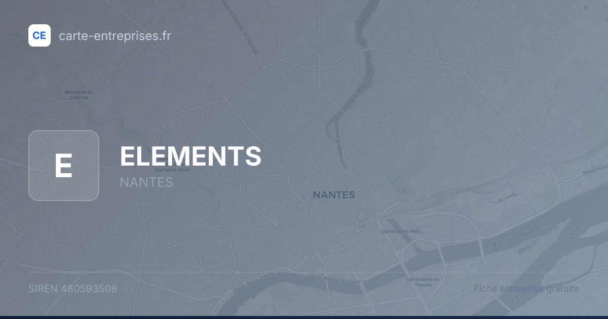 ELEMENTS — 480593508 — fiche entreprise